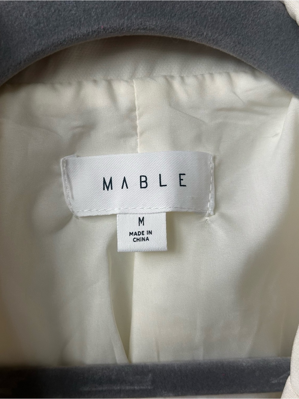 Mable Cream Short-Sleeve Cropped Blazer Jacket - Picture 4 of 4
